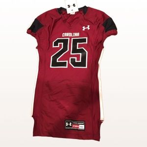 carolina #15 under armour football jersey